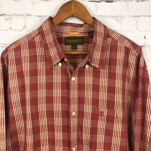 Timberland Long Sleeve Plaid Button Up Men's Sz XXL